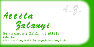 attila zalanyi business card